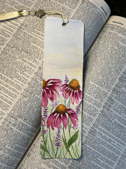 Summer Bloom, watercolour bookmark