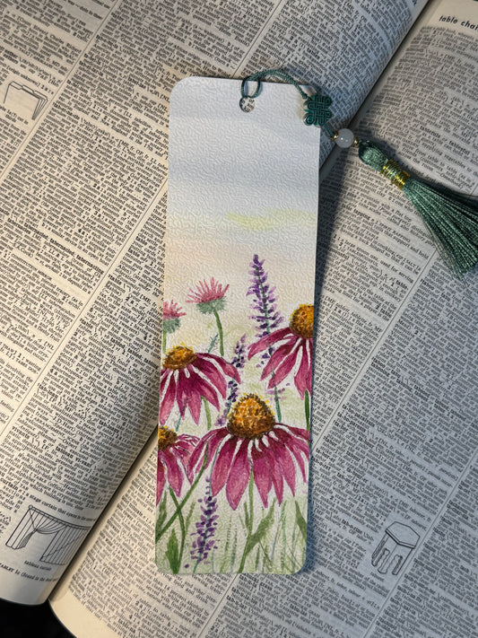 Summer Bloom, watercolour bookmark